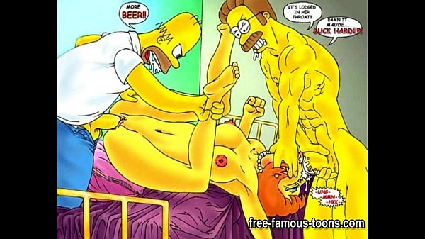 Simpsons vs Futurama hentai parody